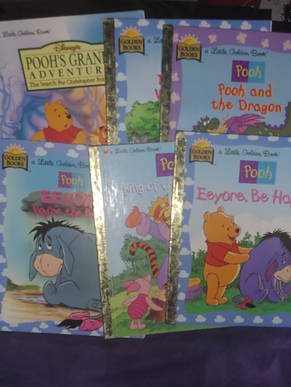 6 Little Golden Books Disney Winnie the Pooh